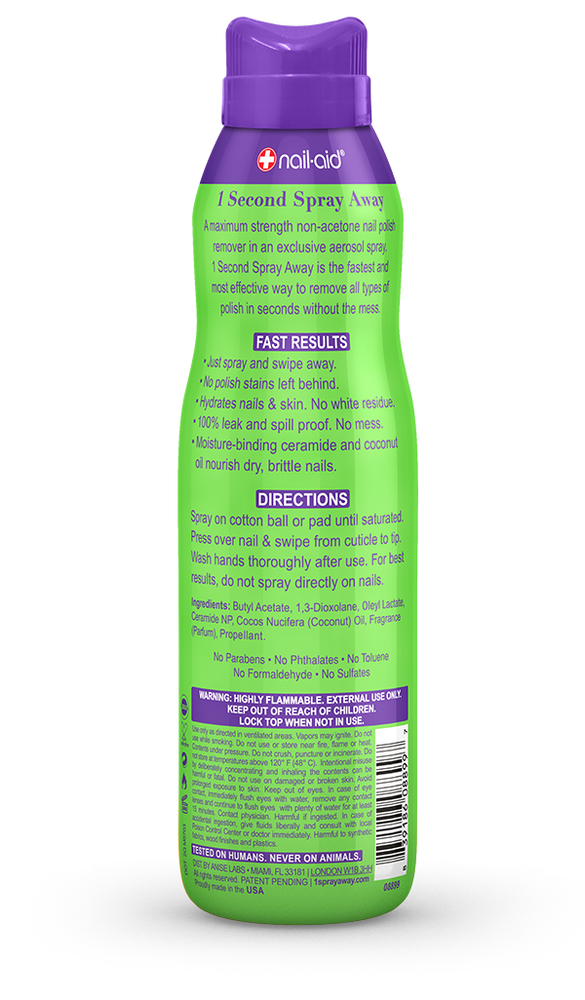 Non-Acetone Spray Remover for dry, brittle nails